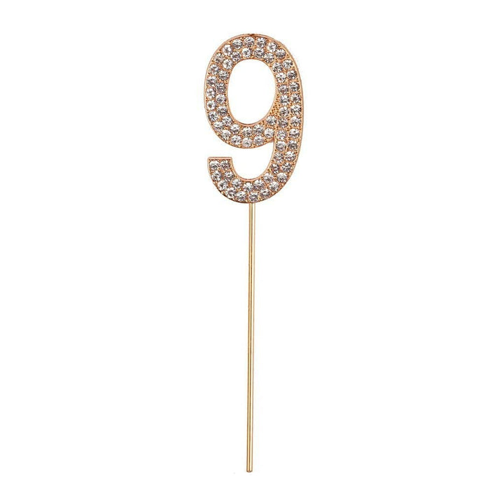 Great Pretenders Party Supplies 9 Rhinestone Cake Topper Numbers
