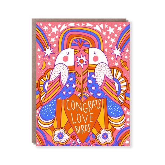 Hello!Lucky Card Congrats Love Birds!