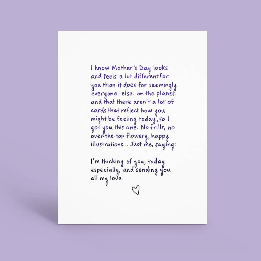 Hey Weegs Card Different Mother's Day Card