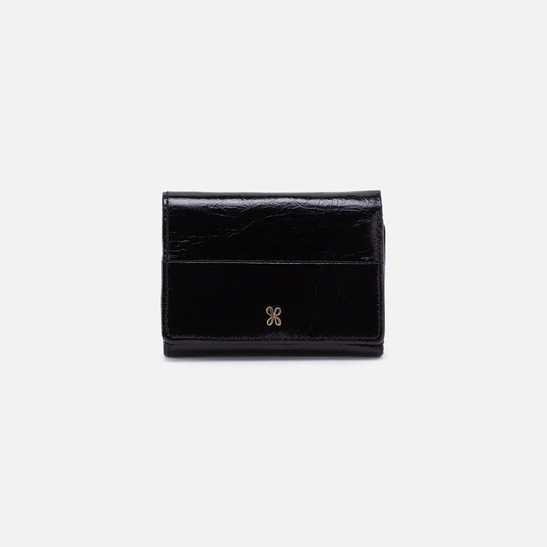 Hobo Wallet Jill Mini Trifold Wallet - Black