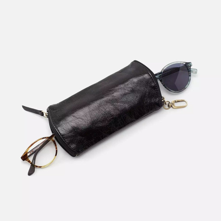 Hobo Wallet Spark GO Double Eyeglass Case - Black - Vintage Hide