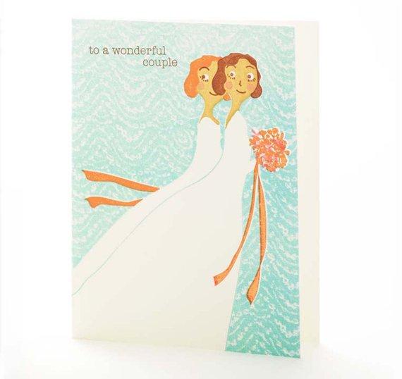ilee paper goods Card Brides To A Wonderful Couple Card