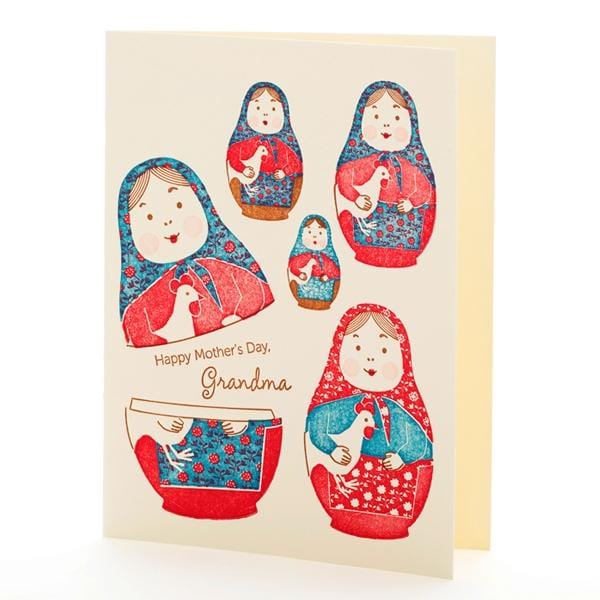 ilee paper goods Card Nesting Dolls Happy Mother's Day Grandma Card