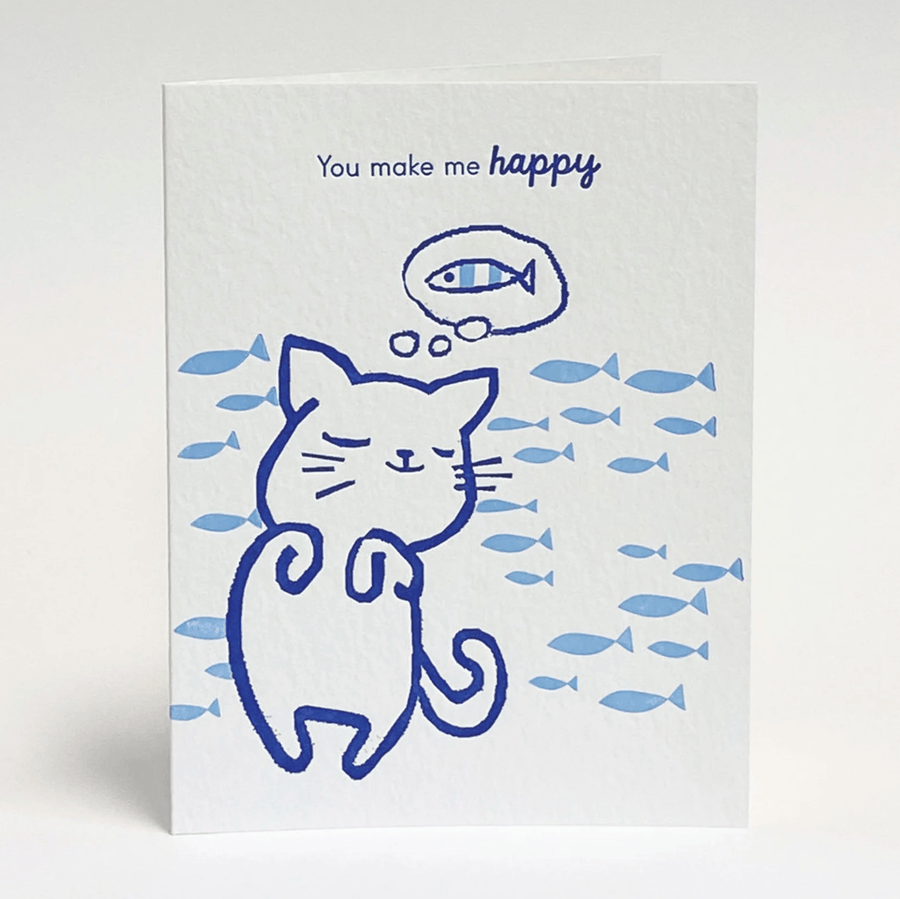 ilee paper goods Card "You Make Me Happy" Cat Card