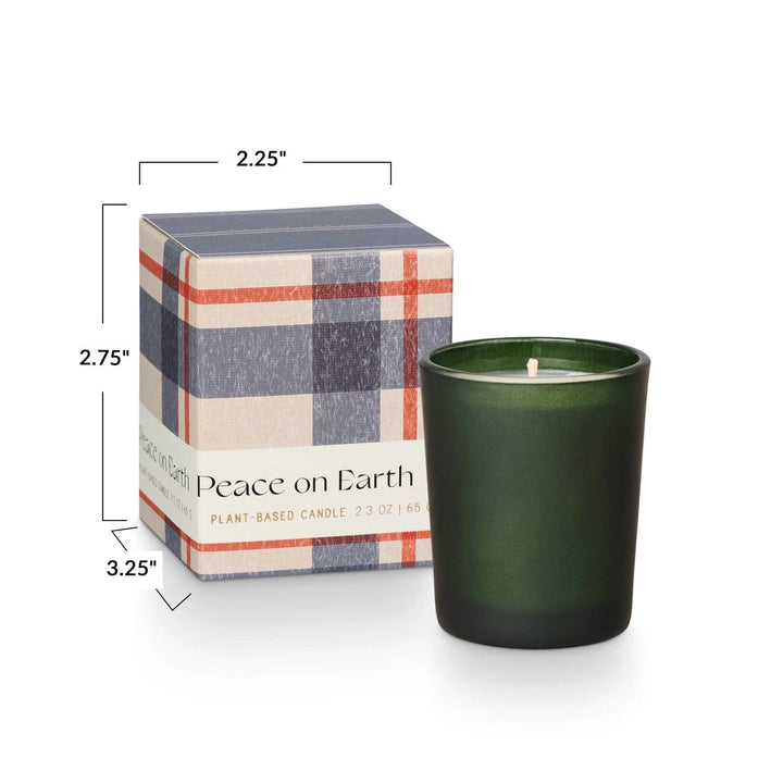 Illume Candle Balsam & Cedar Peace on Earth Boxed Votive Candle