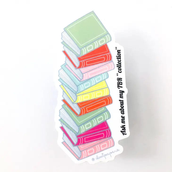 Stack Of Books Reading Sticker