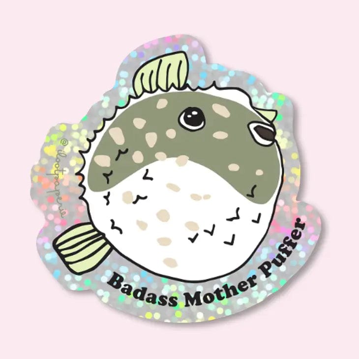 Ilootpaperie Sticker Glitter! Badass Mother Puffer Single Sticker