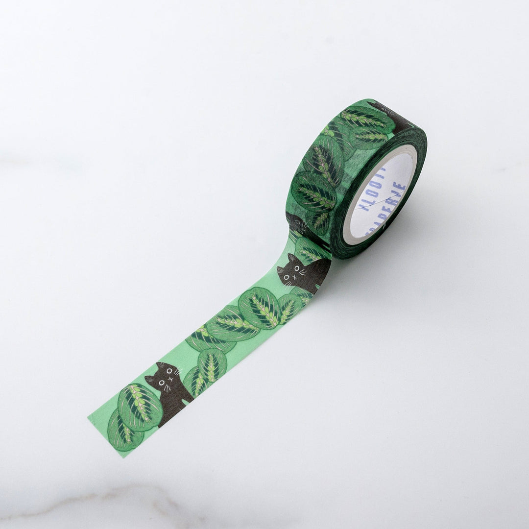 Ilootpaperie Tape Prayer Plants and Peeking Cats Washi Tape