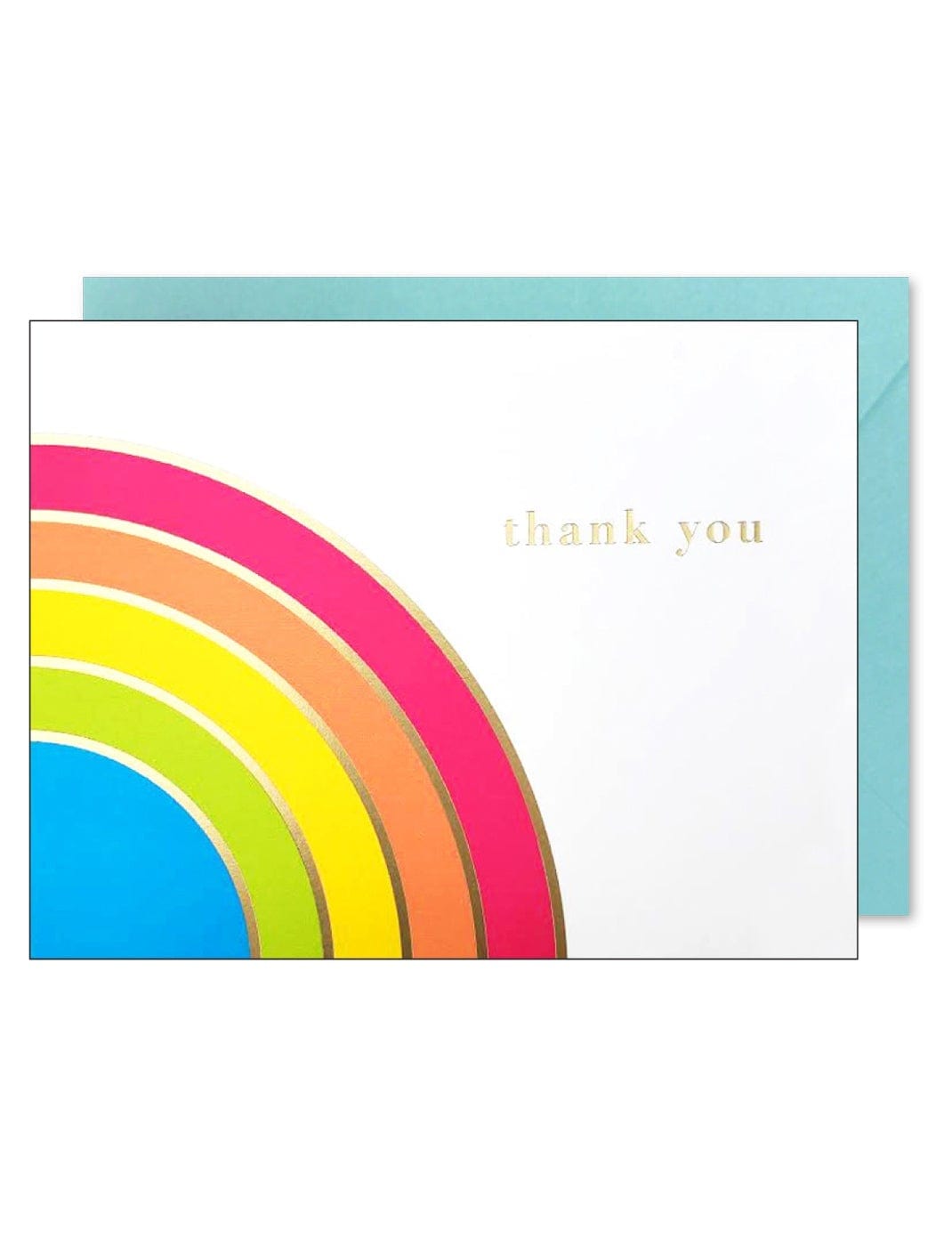 J. Falkner Card Rainbow Thank You Card