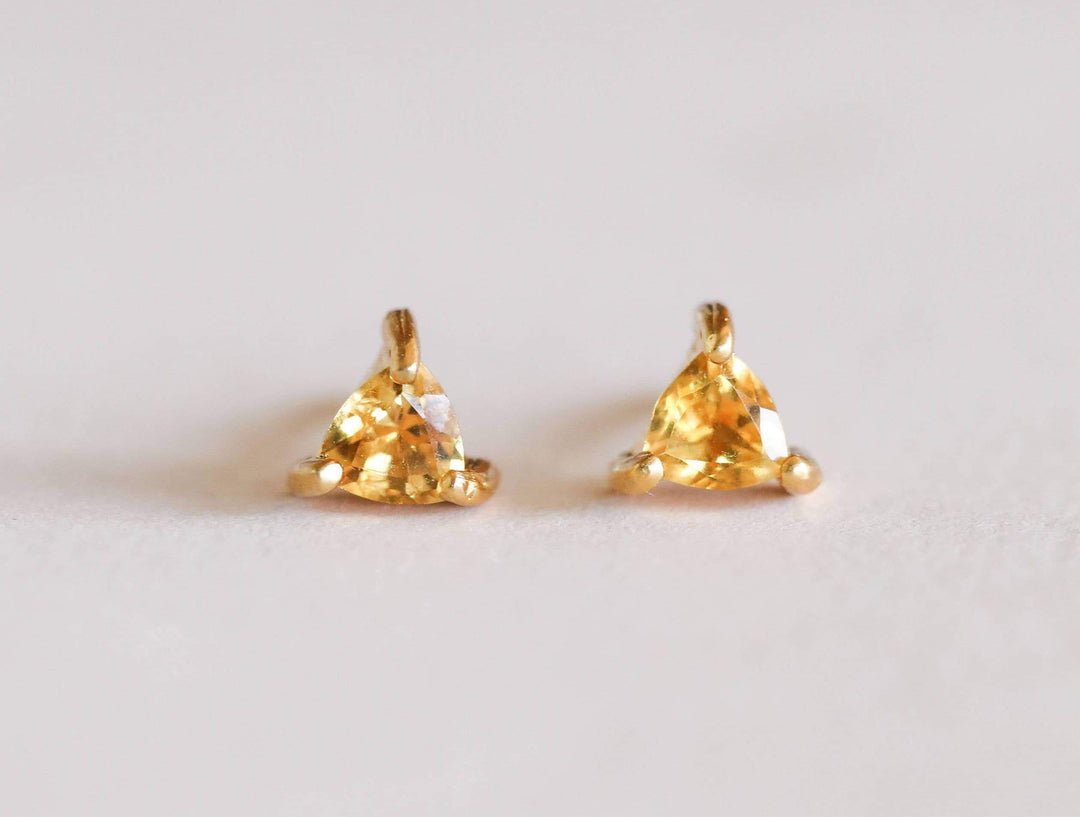 JaxKelly Earrings Citrine Mini Energy Gems