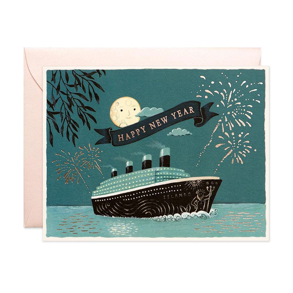 JooJoo Paper Single Card New Year Cruise Card