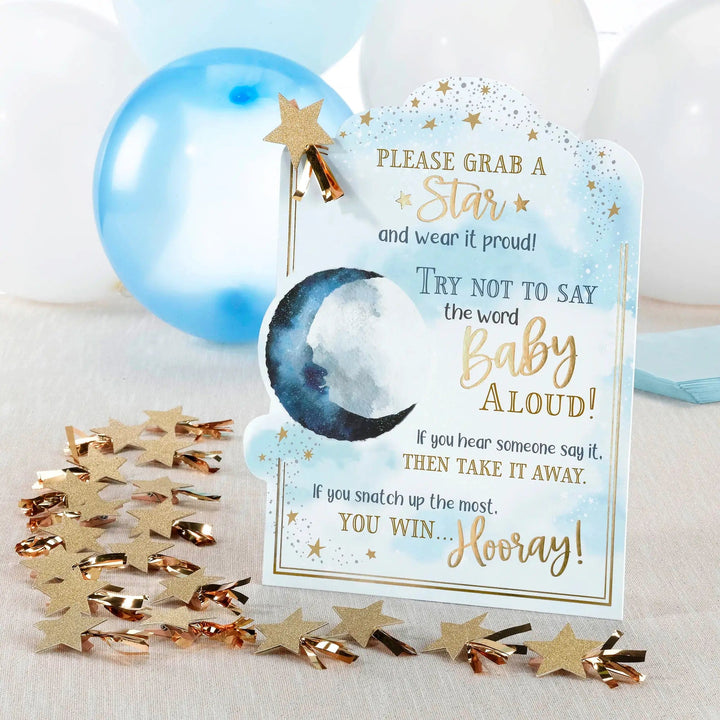Lillian Rose Games "Love You to the Moon" Baby Shower Clothespin Game