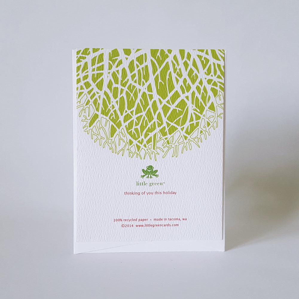 Little Green Card Thinking of You This Holiday Season Greeting Card
