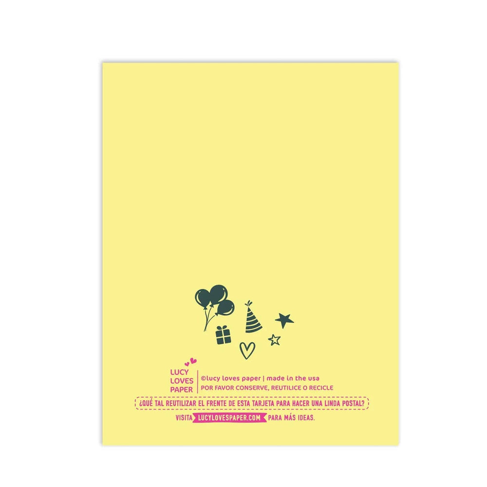 Lucy Loves Paper Card Luchador Feliz Cumpleaños Birthday Card