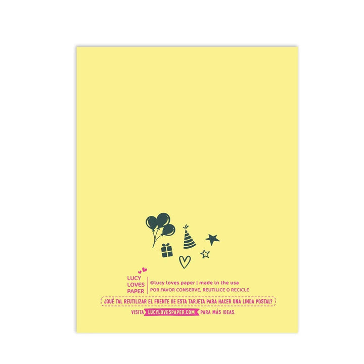 Lucy Loves Paper Card Luchador Feliz Cumpleaños Birthday Card