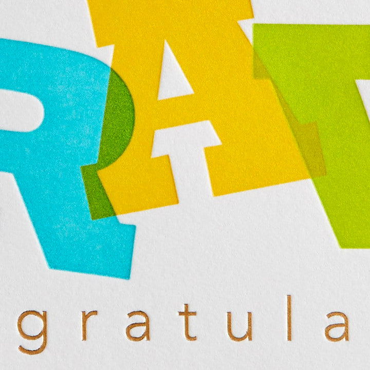 Niquea.D Card Bravo Layered Lettering Congratulations Card