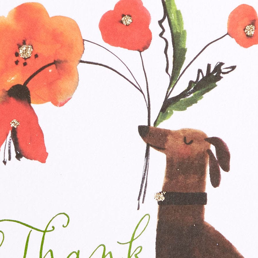 Niquea.D Card Dog Bringer Thank You Card