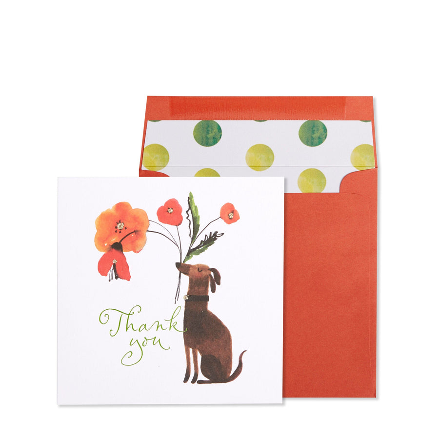 Niquea.D Card Dog Bringer Thank You Card