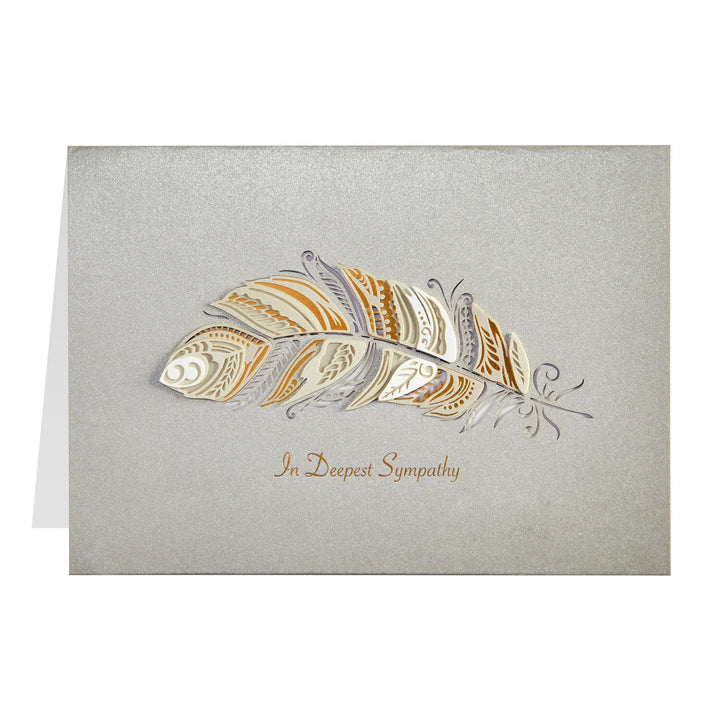 Niquea.D Card Feather Sympathy Card