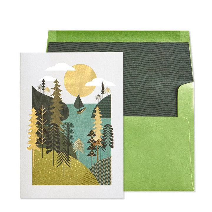 Niquea.D Card Male Boat Scene Birthday Card