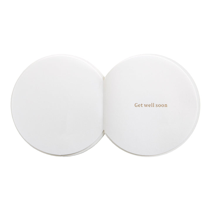 Niquea.D Card Orange Flowers/Gold Embroidery Get Well Card