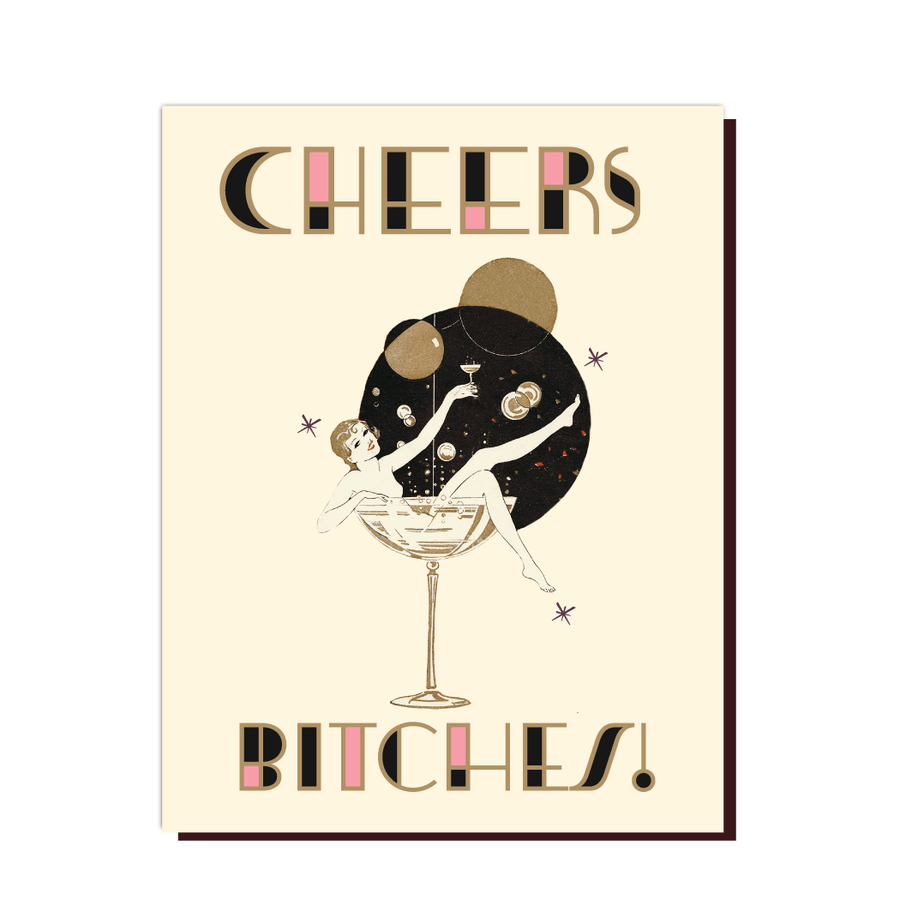 OffensiveDelightful Card Champagne Cheers Card