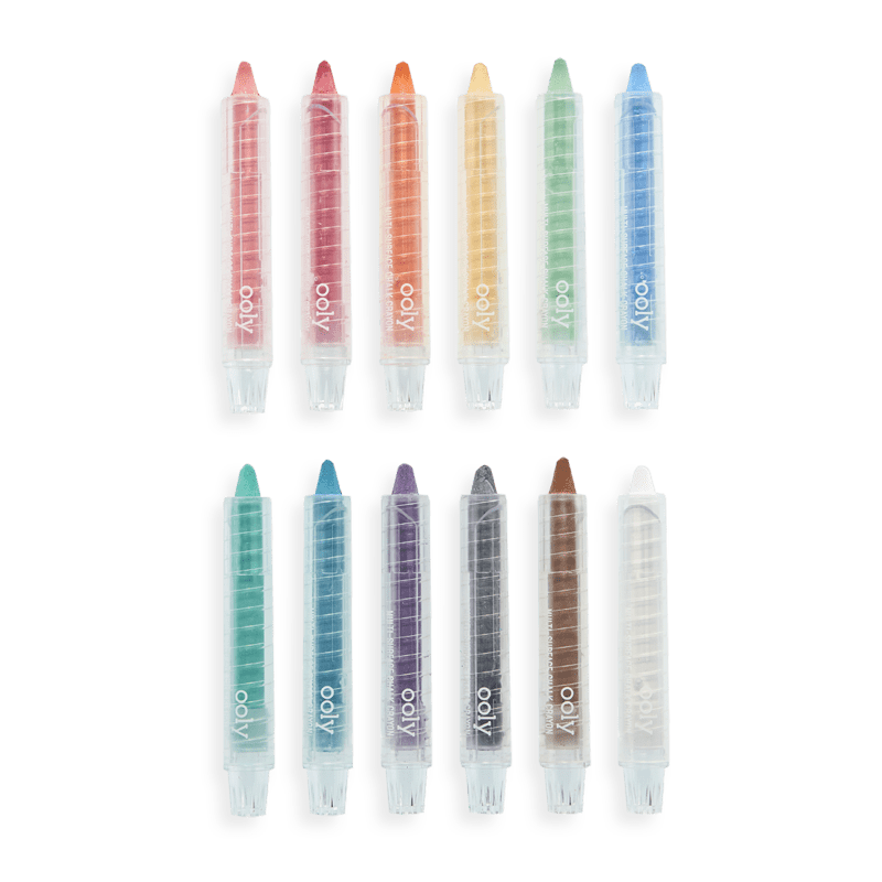 OOLY Art Supplies Chalk-O-Rama Dustless Chalk Crayons