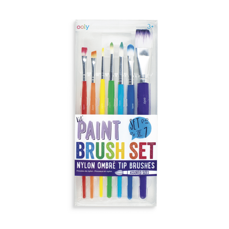 Hobby Paint Brushes - 7 Piece Set