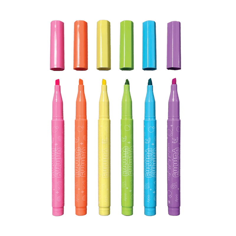 OOLY Pen and Pencils Yummy Yummy Scented Highlighters - Set of 6