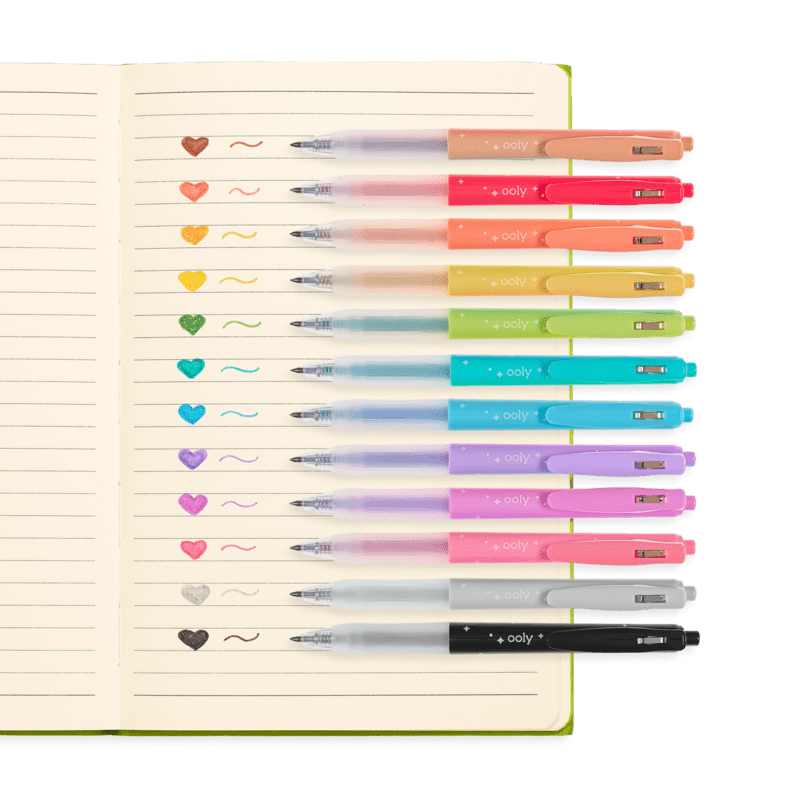 OOLY Pen Oh My Glitter! Retractable Gel Pens - Set of 12