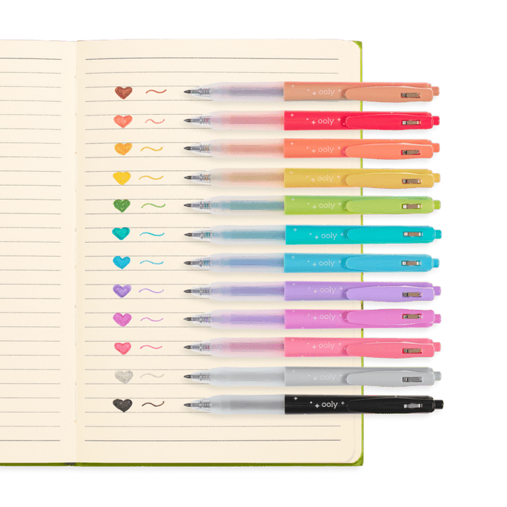 OOLY Pen Oh My Glitter! Retractable Gel Pens - Set of 12