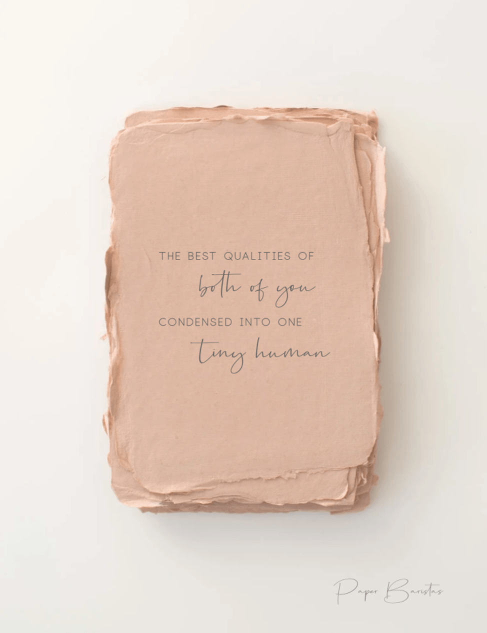 Paper Baristas Card Best Qualities of You Both Card