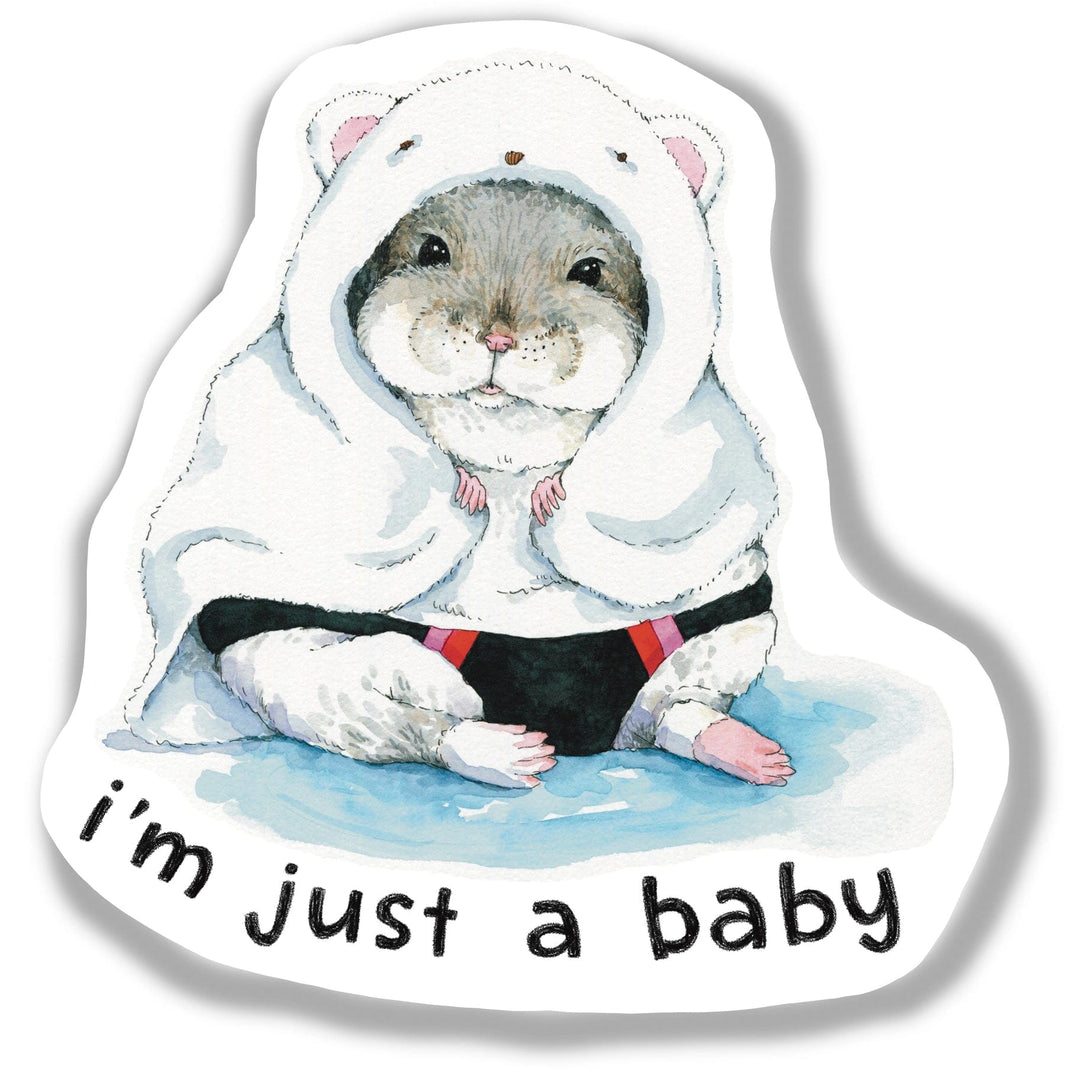 Paper Wilderness Sticker Just A Baby Hamster Sticker