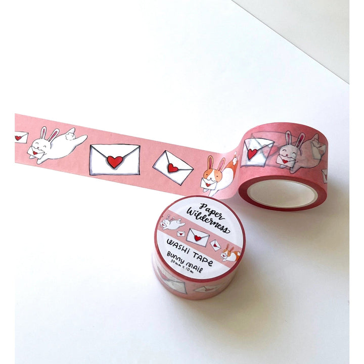 Paper Wilderness Tape Bunny Mail 30mm Washi Tape