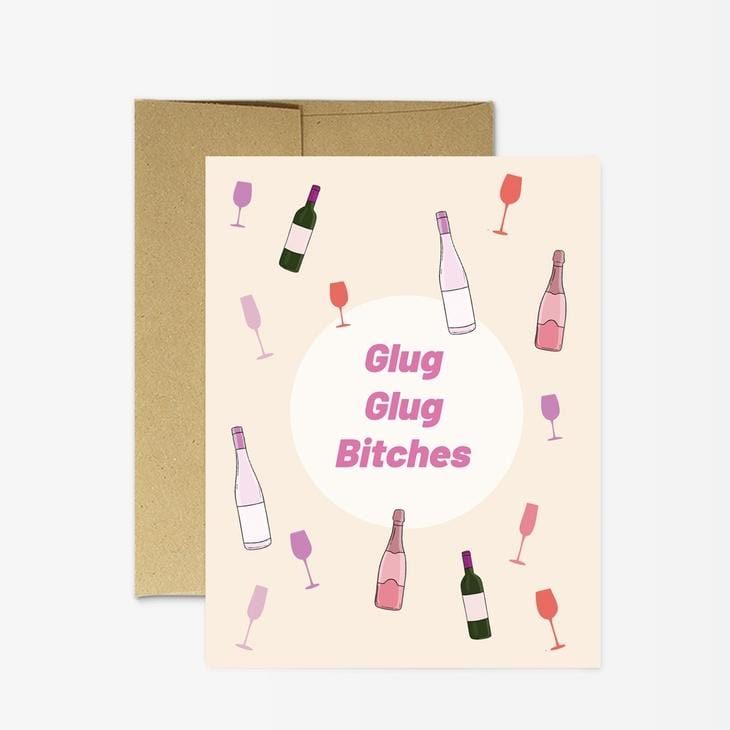 Party Mountain Paper Card Glug Glug Card