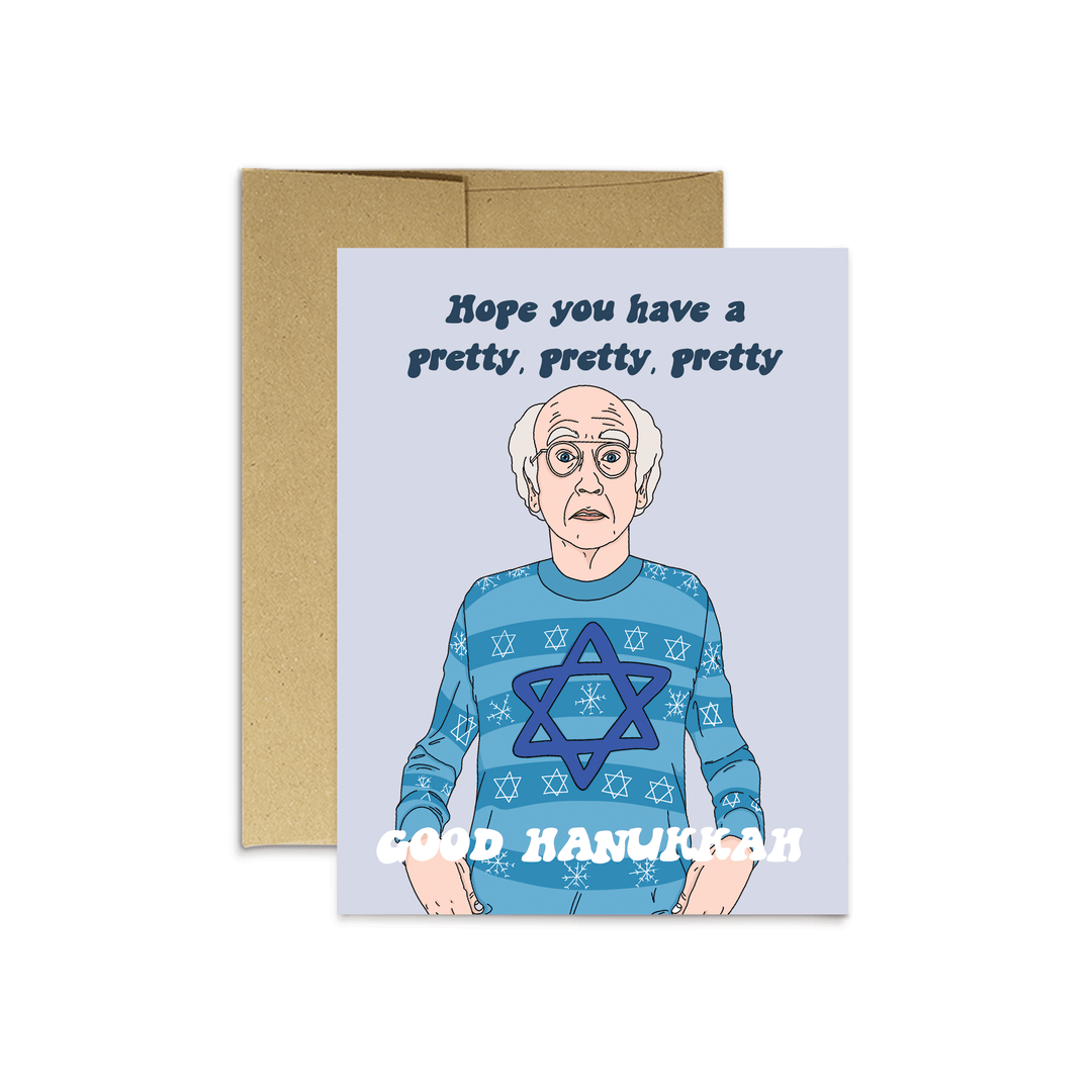 Party Mountain Paper Card Larry Hanukkah Card