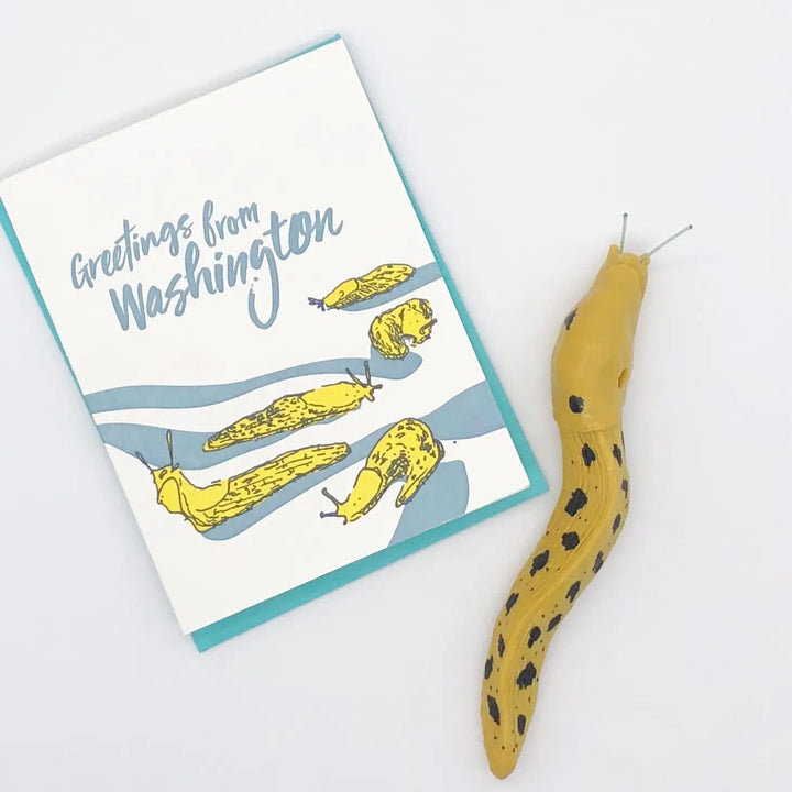 Pier Six Press Card WA Slugs Greeting Card