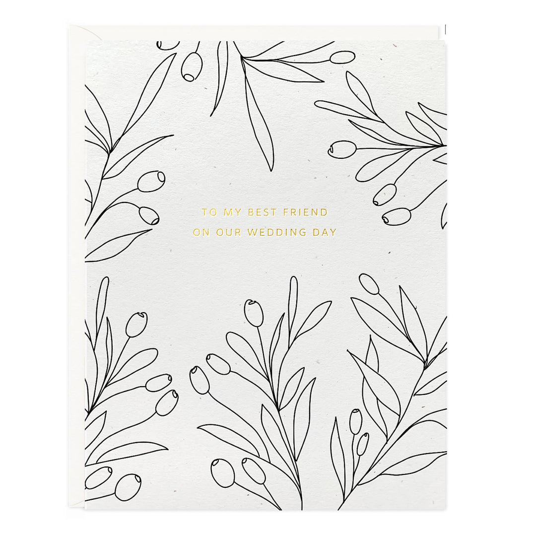 Ramona & Ruth Card Our Wedding Day Botanical Card