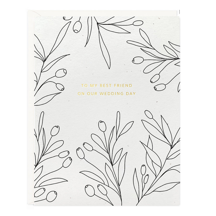 Ramona & Ruth Card Our Wedding Day Botanical Card