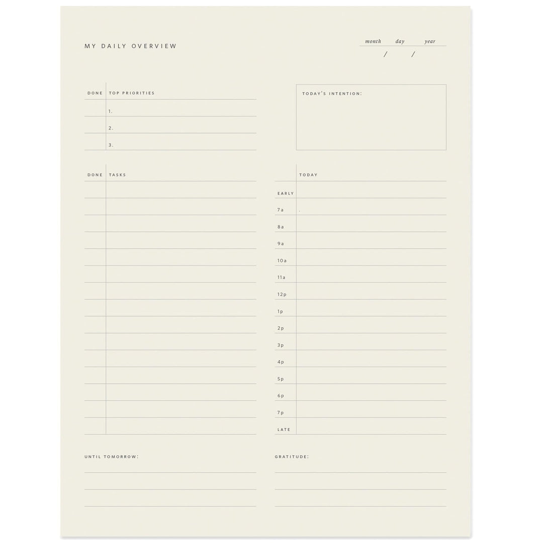 Ramona & Ruth Notepad Daily Overview Notepad