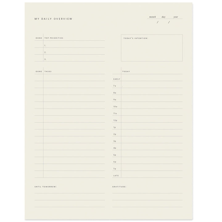 Ramona & Ruth Notepad Daily Overview Notepad