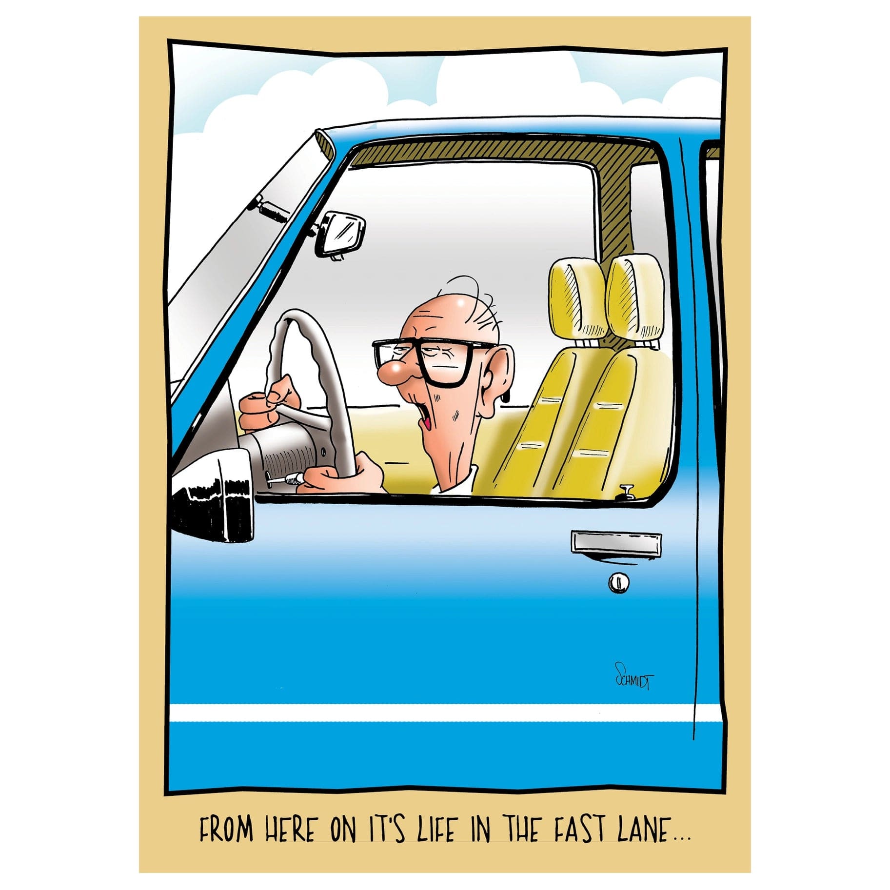 Life In The Fast Lane Funny Birthday Card – Paper Luxe