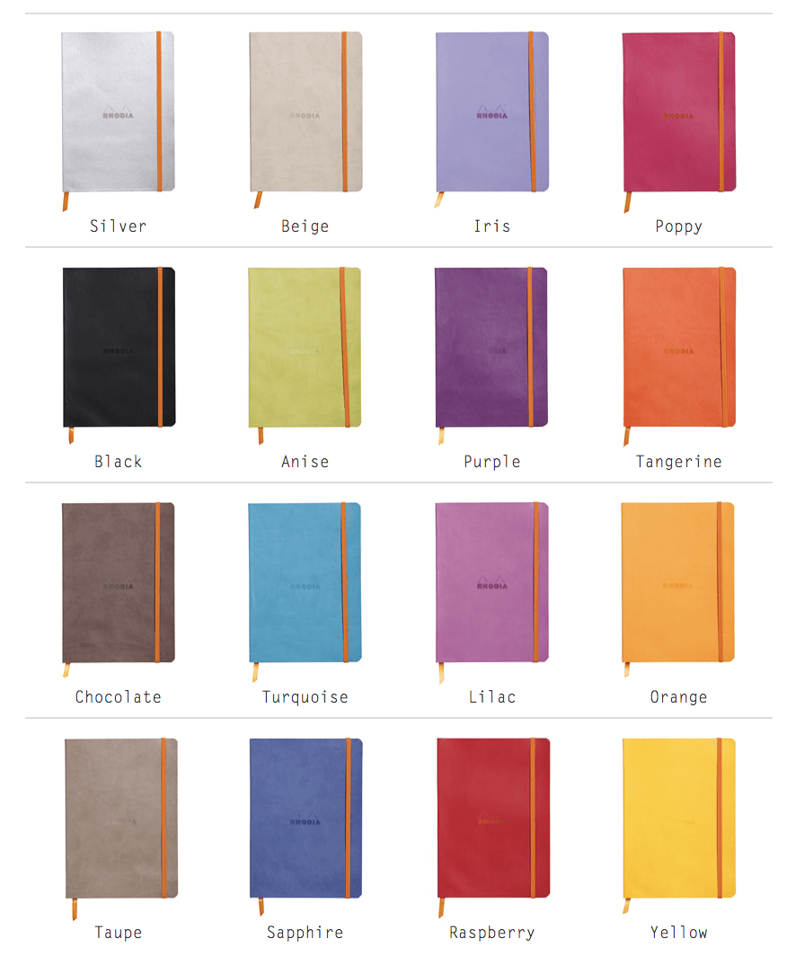 Rhodia Notebook Rhodia A6 Soft Cover Rhodiarama Lined Notebook 3.5" x 5.5"