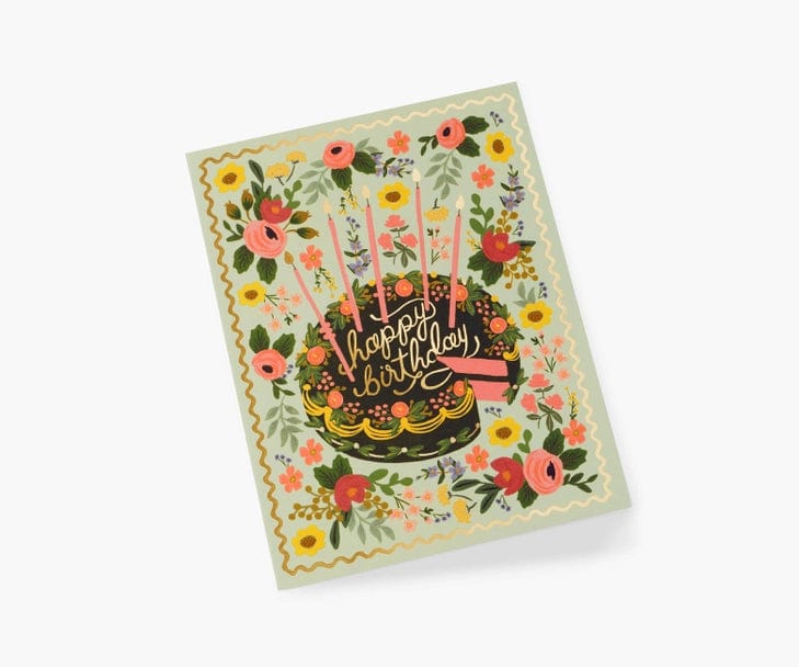 Rifle Paper Co. Card Floral Cake Birthday Card