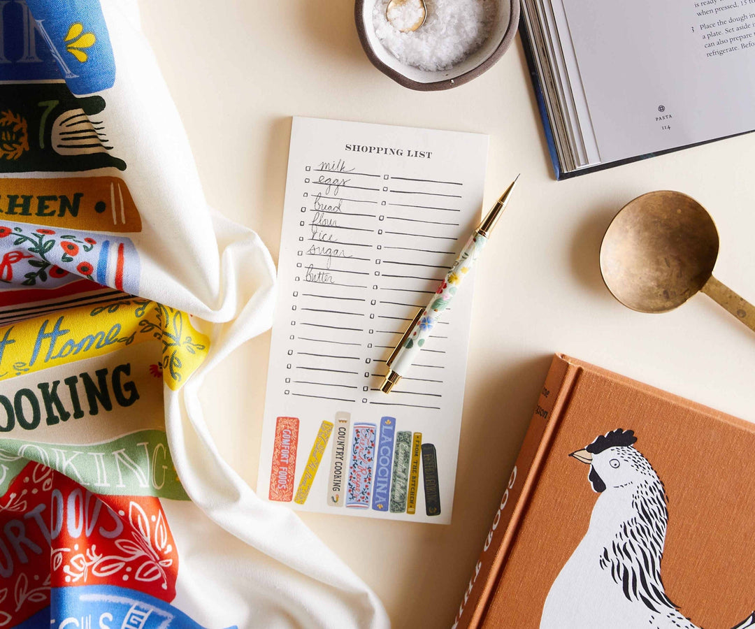 Rifle Paper Co. Notepad Cookbooks Market Pad