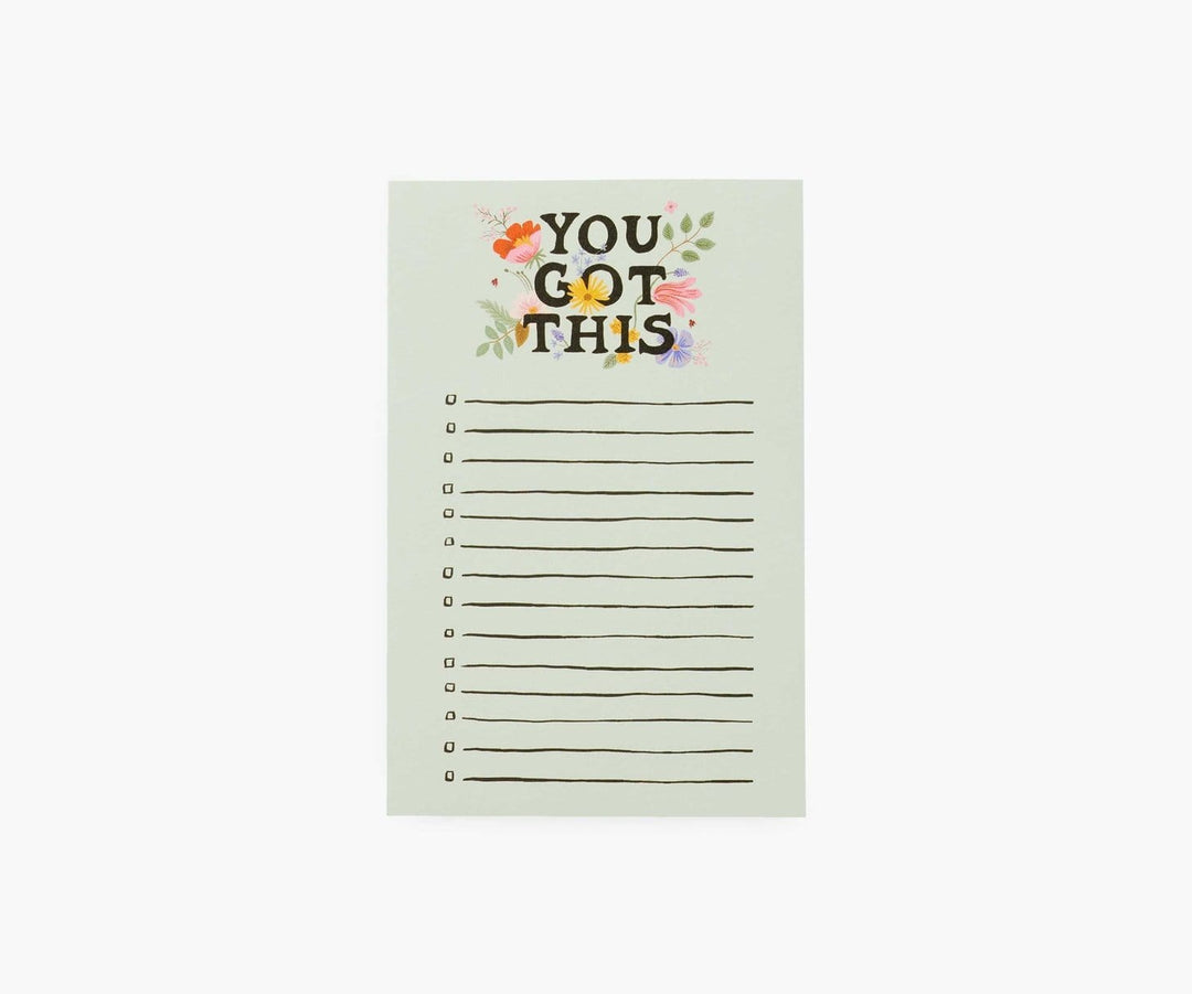 Rifle Paper Co. Notepad You Got This Notepad