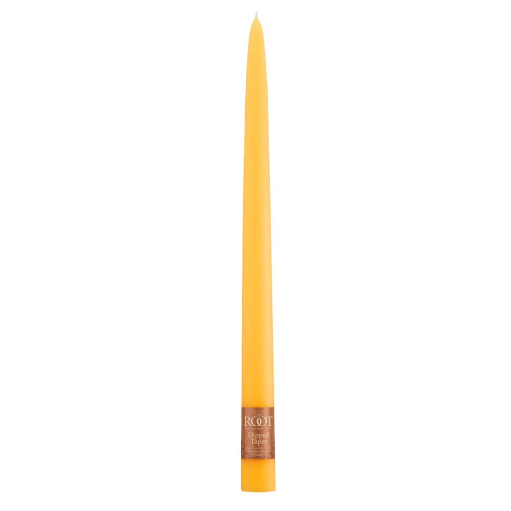 Root Candles Candles 12" / Butterscotch Dipped Taper Candles