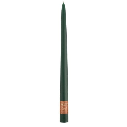 Root Candles Candles 12" / Dark Green Dipped Taper Candles