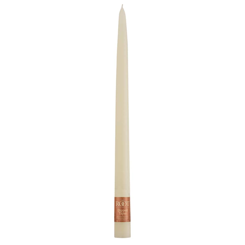 Root Candles Candles 12" / Ivory Dipped Taper Candles