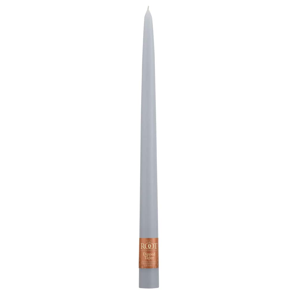 Root Candles Candles 12" / Platinum Dipped Taper Candles